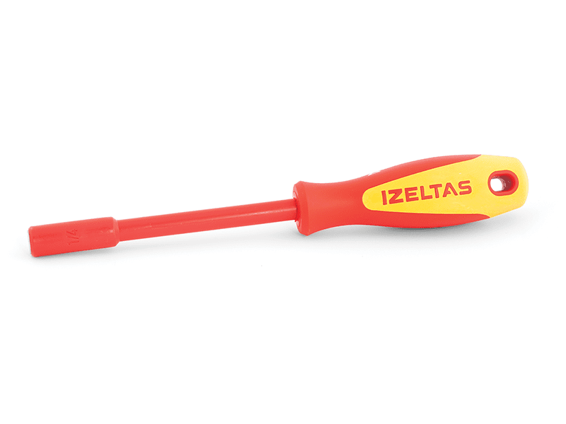 İZELTAŞ 1000V İZOLE MANYETİK BİTS TUTUCU TORNAVİDA 6,3X120 mm